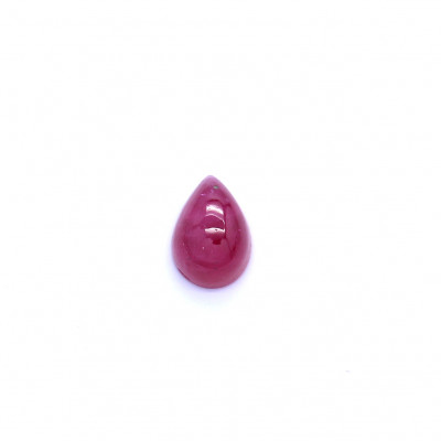 0.78克拉鲜色肉眼可见包体梨形格陵兰岛红宝石