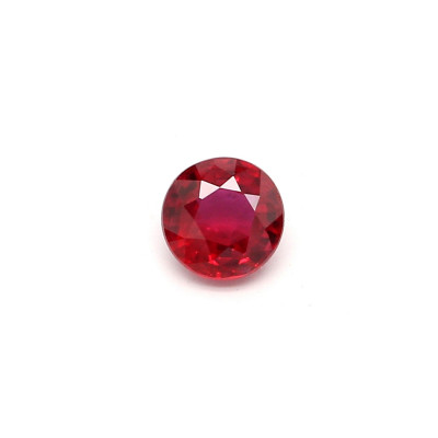 0.21克拉鲜色EC2圆形莫桑比克红宝石