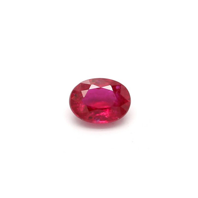 0.18克拉鲜色VI1卵形莫桑比克红宝石