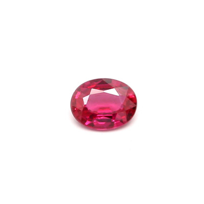 0.18克拉亮色EC1卵形莫桑比克红宝石
