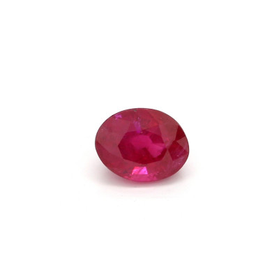 0.40克拉亮色VI1椭圆形缅甸红宝石