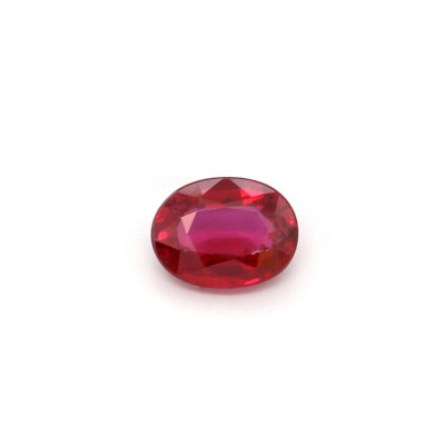 0.19克拉鲜色轻微内含物椭圆形莫桑比克红宝石