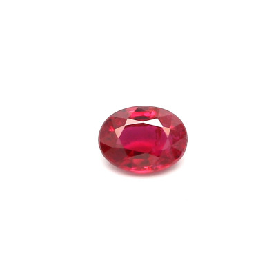 0.20克拉鲜色轻微内含物椭圆形莫桑比克红宝石