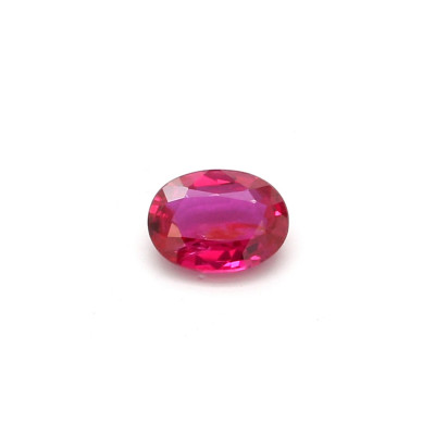 0.16克拉亮色VI2卵形莫桑比克红宝石