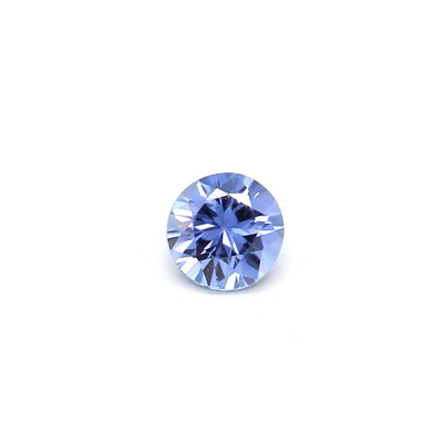 0.10克拉淡色EC1圆形马达加斯加蓝宝石