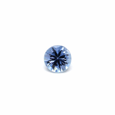 0.11克拉淡色EC1圆形马达加斯加蓝宝石