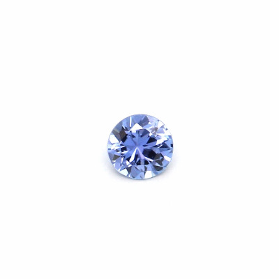 0.11克拉淡色EC1圆形马达加斯加蓝宝石