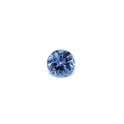 0.09克拉淡色EC1圆形马达加斯加蓝宝石
