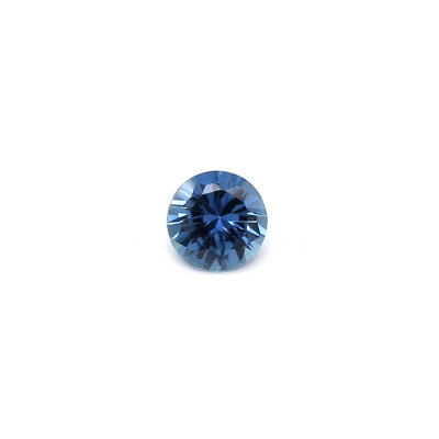 0.10克拉中亮色肉眼不可见圆形马达加斯加蓝宝石