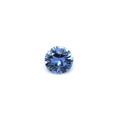 0.10克拉淡色EC1圆形马达加斯加蓝宝石
