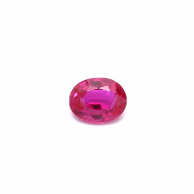0.17克拉中亮色EC1椭圆形莫桑比克红宝石