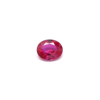 0.16克拉中亮色EC1卵形莫桑比克红宝石