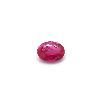 0.16克拉亮色VI2椭圆形莫桑比克红宝石
