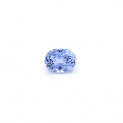 0.69克拉极浅色EC2椭圆形斯里兰卡蓝宝石