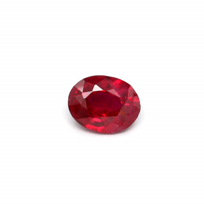 0.32克拉鲜色VI2椭圆形缅甸红宝石