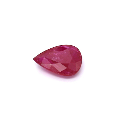 0.69克拉鲜色I2梨形莫桑比克红宝石