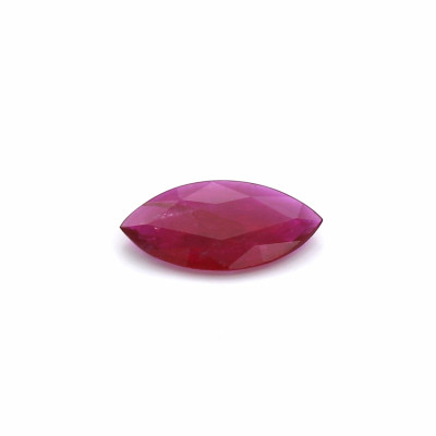 0.52克拉鲜色I1橄榄形莫桑比克红宝石