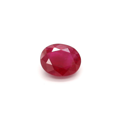 0.43克拉鮮色VI1橢圓形緬甸紅寶石