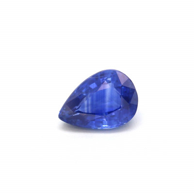 0.72克拉中亮色VI1梨形斯里蘭卡藍寶石