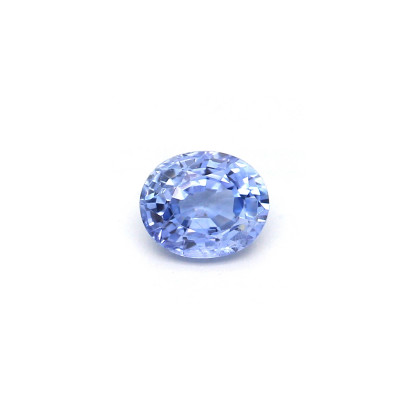 0.38克拉淺色EC2橢圓形斯里蘭卡藍寶石