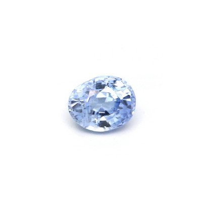 0.47克拉淺色EC2橢圓形斯里蘭卡藍寶石