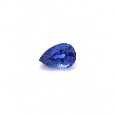 0.97克拉亮色VI1梨形斯里蘭卡藍寶石