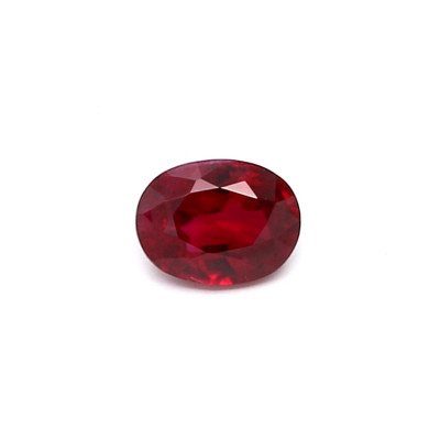 0.40克拉鮮色EC2橢圓形緬甸紅寶石