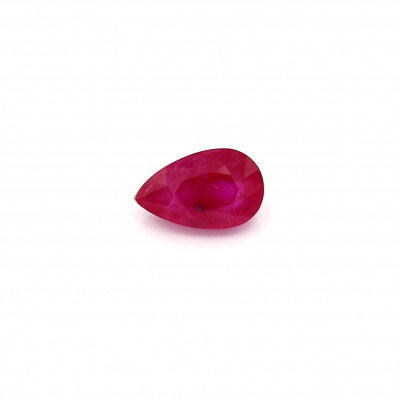 Ruby 0,83 Karat pear
