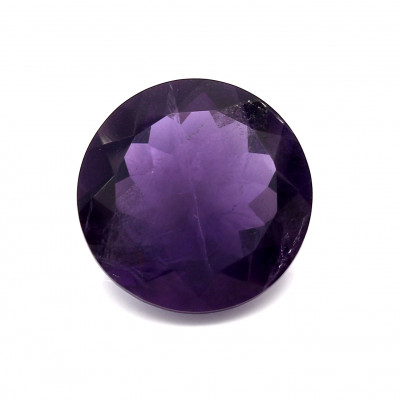 7.44克拉深色VI2圓形英國紫水晶
