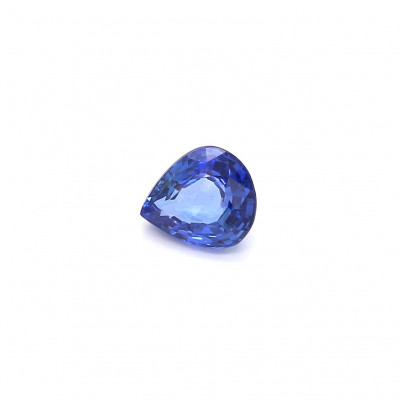 1.02克拉亮色VI1梨形斯里蘭卡藍寶石